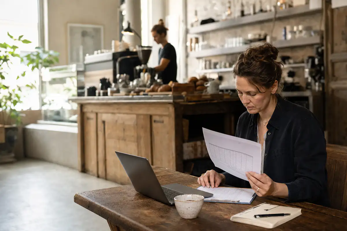 Manager compares employees' scheduled and recorded working time